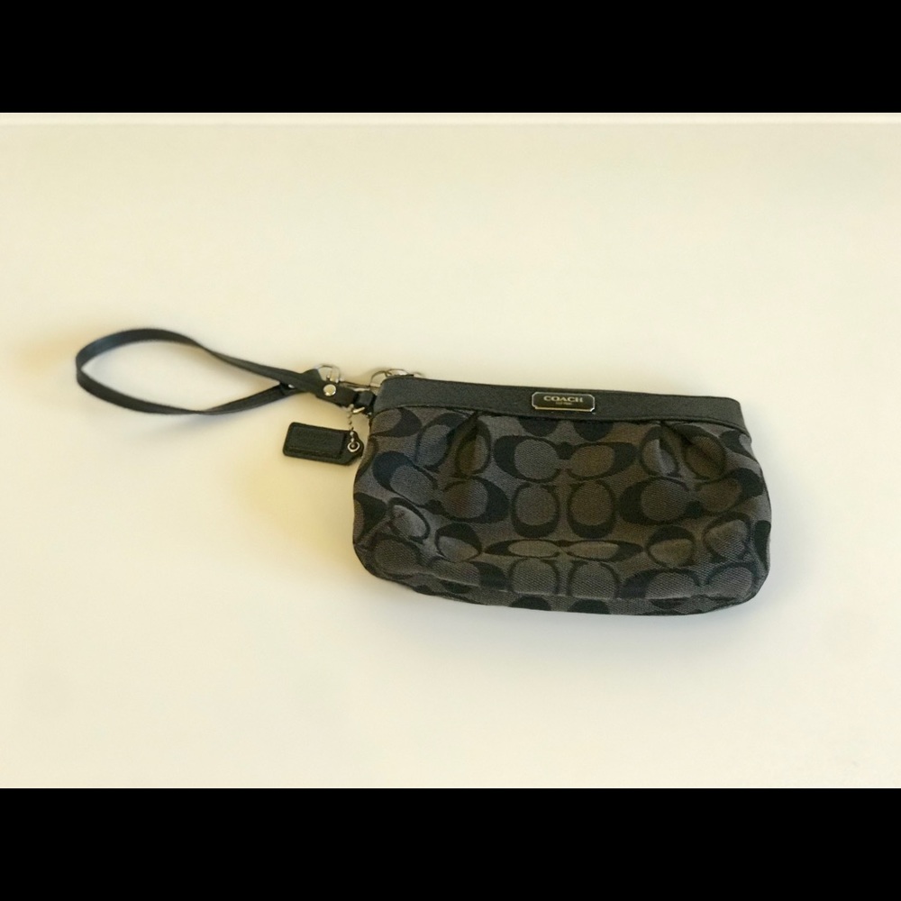 Coach Black Wristlet